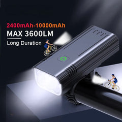 USB Rechargeable Bike Light with Back Rear Taillight Optional