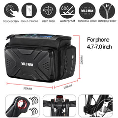 4L Waterproof Handlebar Bag for Ebike