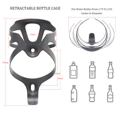 Ultra-Light 3K Carbon Fiber Water Bottle Holder