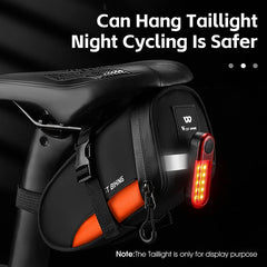 Portable 1.2L Reflective Bike Saddle Bag