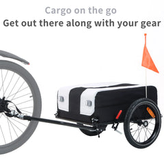 Portable Mountain Bike Cargo Trailer with Removable Cover