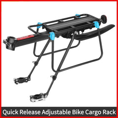 Quick Release Bike Rear Rack with Mudguard