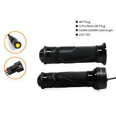 Electric Bike Twist Throttle & Thumb Throttle with Waterproof Connector