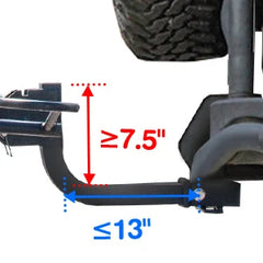 2" Hitch Bike Rack for 2 Bikes, Supports Up to 75 lbs Per Bike