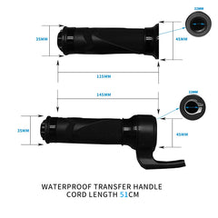 Electric Bike Twist Throttle & Thumb Throttle with Waterproof Connector