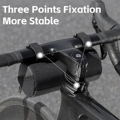 1L Large Capacity Ebike Handlebar Bag with Light Hook