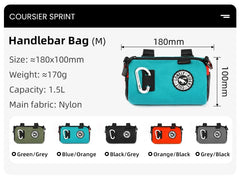 1.0/1.1/1.5/2.7L Multifunctional Waterproof Handlebar Bag