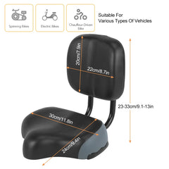 Comfortable Saddle Seat with Backrest