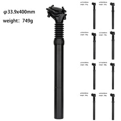 Suspension Seatpost 25.4-31.6mm x 350mm, 33.9 x 400mm