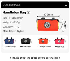 1.0/1.1/1.5/2.7L Multifunctional Waterproof Handlebar Bag