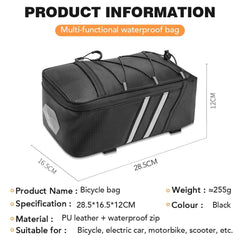 Large Capacity Waterpro of Bicycle Rear Seat Bag with Rain Cover