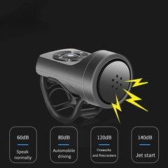 Rechargeable Bike Bell with Anti-Theft Alarm