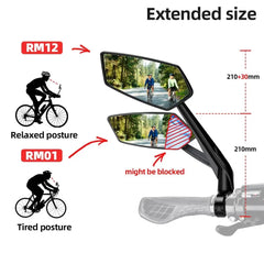 Handlebar Rear View Mirror for Electric Scooter & Bike