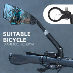 Adjustable Wide-Angle Bike Handlebar Rearview Mirror