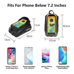 Waterproof Bike Frame Bag | Touch Screen Phone Holder