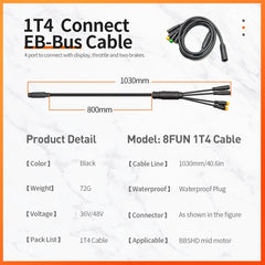 Electric Bike 1T4 Connect EB-Bus Cable