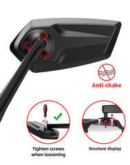 Handlebar Rear View Mirror for Electric Scooter & Bike