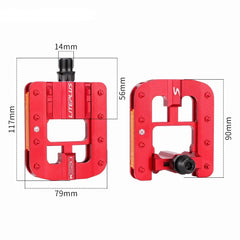 Solid Aluminum Alloy Foldable Bike Pedals